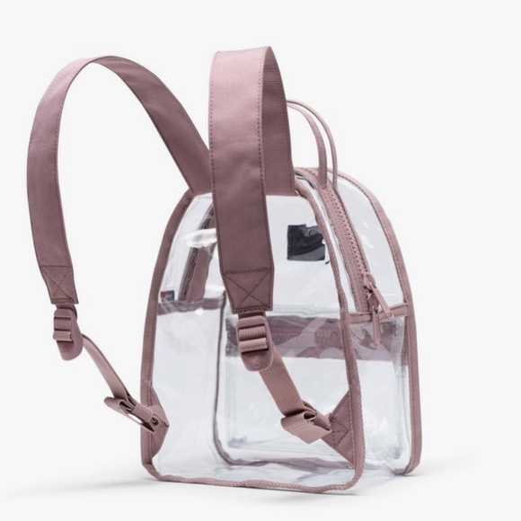 💥SOLD💥Herschel Supply Nova Mini -Ash Rose/Clear - Picture 4 of 6